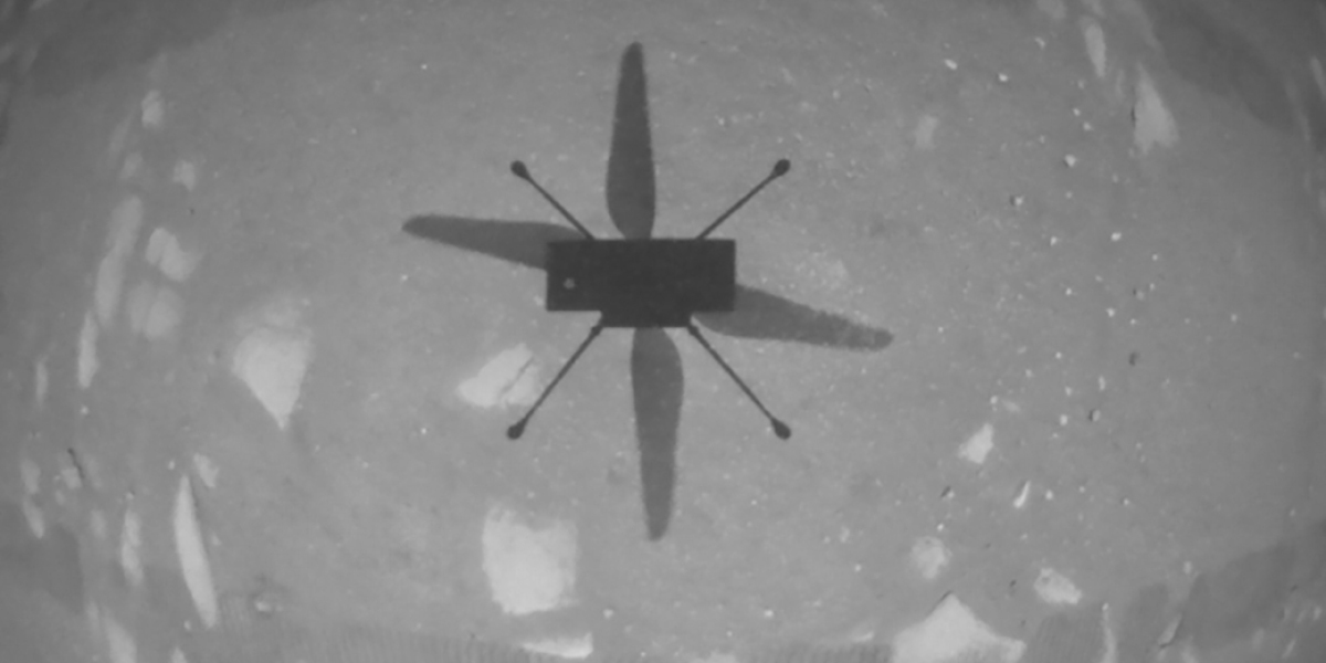 NASA has flown its Ingenuity drone helicopter on Mars for the first time