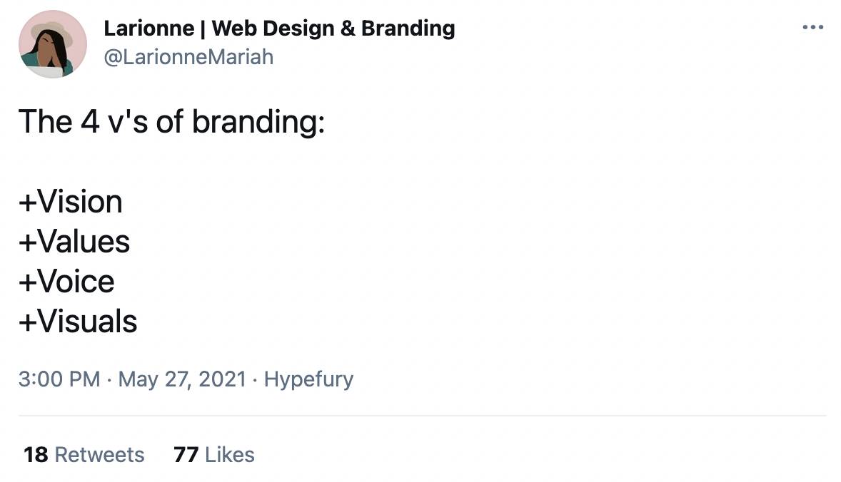 4 v's of branding