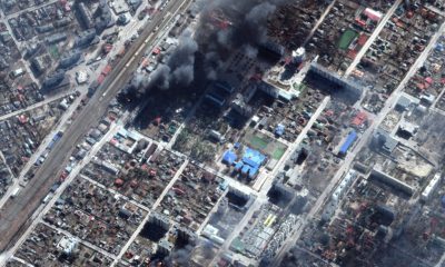 satellite image of Ukrainian city