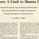 Is there a limit to human life?