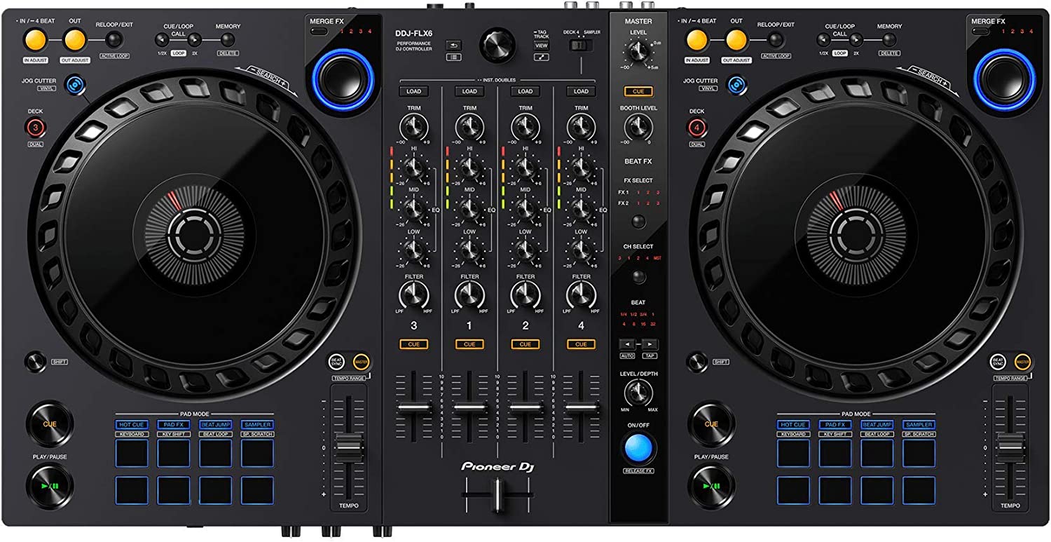 Pioneer DDJ-FLX6-GT no Laptop DJ Controller