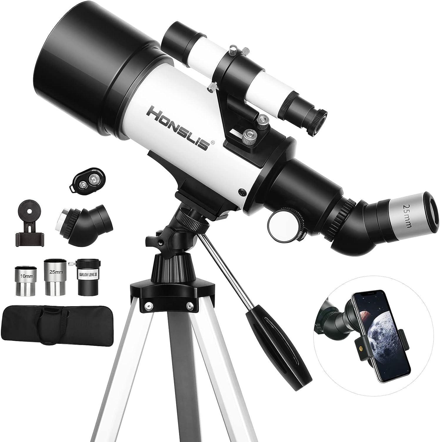 Honslis 70mm Aperture 500mm Telescope